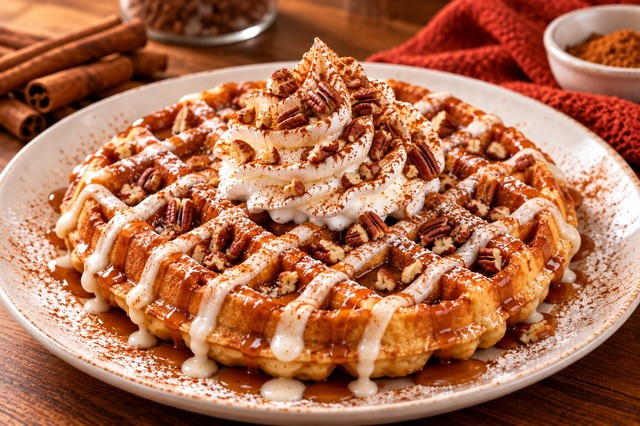 Pumkin Spice Waffle.
