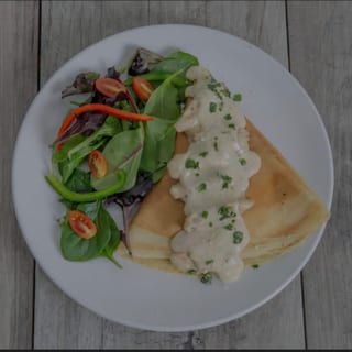 Chicken Alfredo Crepe