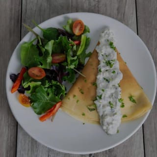 Herb Ricotta & Feta cheese crepe