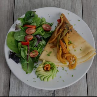 Vegan Fajita Crepe
