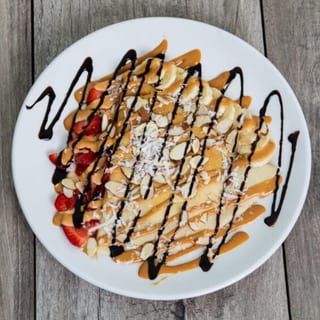 Vegan Almond Joy Crepe