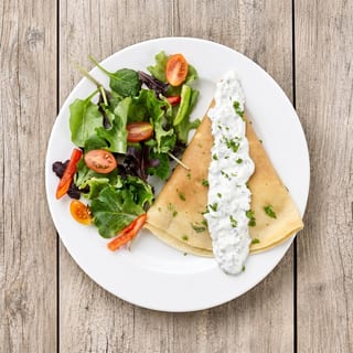 Herb Ricotta & Feta cheese crepe