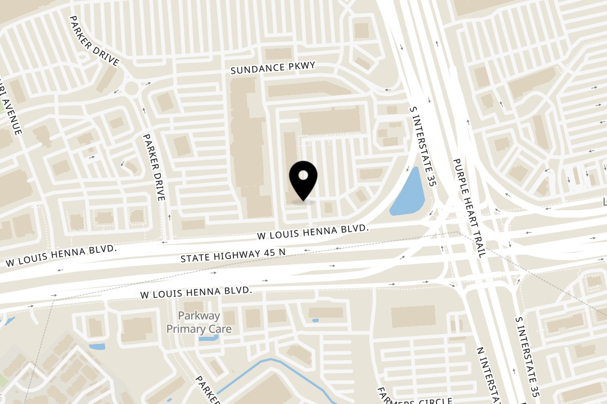 Map showing the location of The Crepe Lab on 2800 S I-35 Frontage Rd Suite 120 in Round Rock